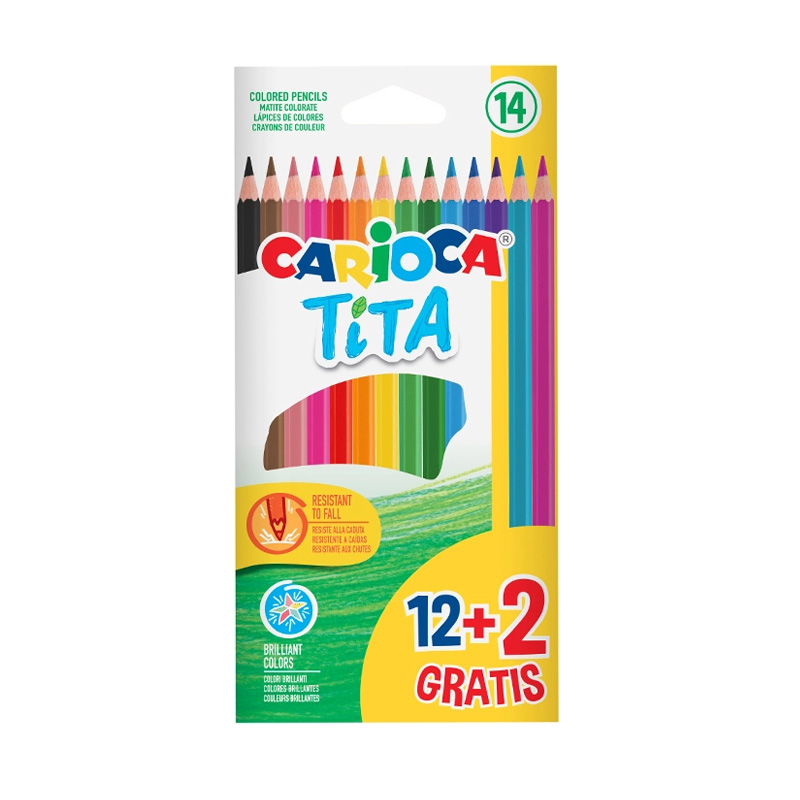 Set 14 lápices de colores Carioca Tita