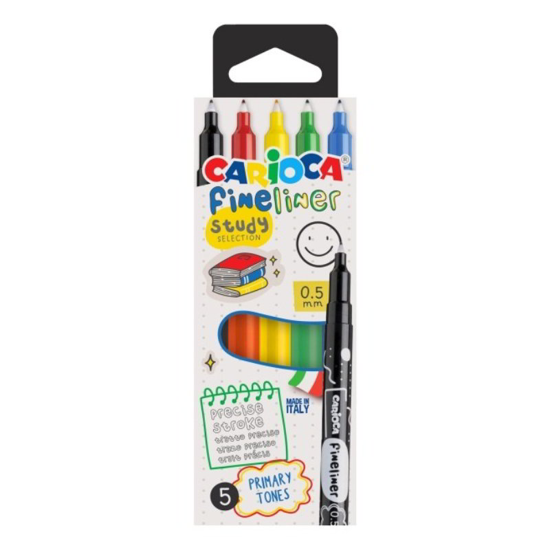 Fineliner Pack 5 Rotuladores Carioca Study Selection