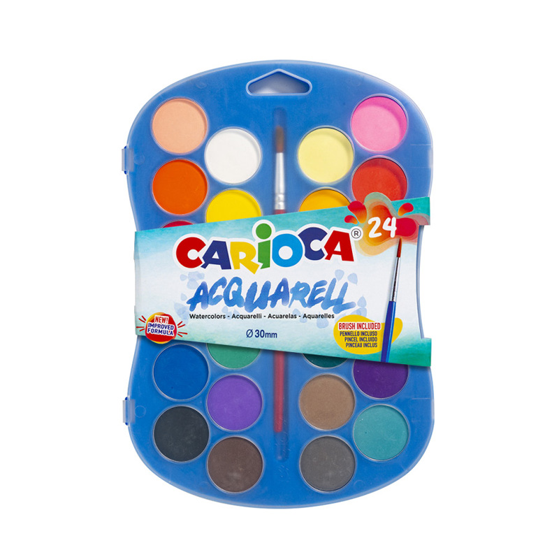 Paleta 24 acuarelas Carioca Acquarell