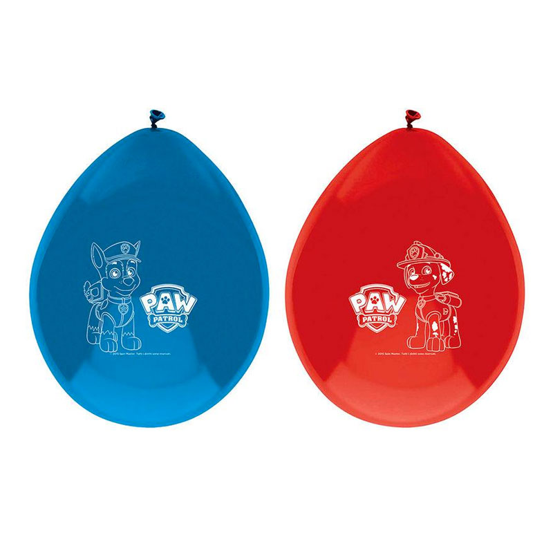Distribuidor mayorista de Set 8 globos de fiesta Paw Patrol (La Patrulla Canina)