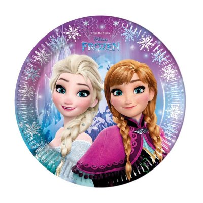 Distribuidor mayorista de 8 platos desechables 23cm Frozen Disney