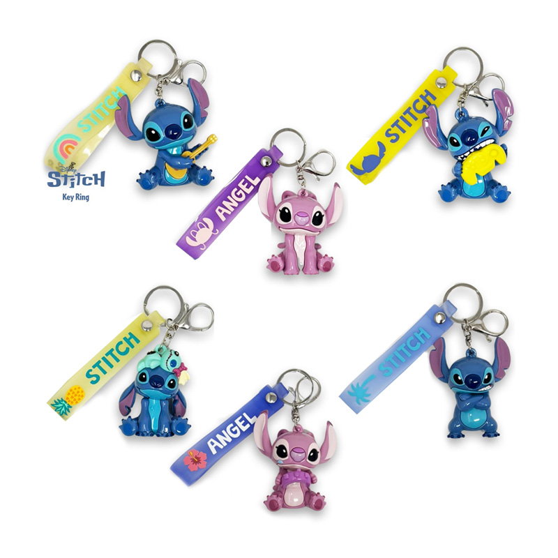 Figura llavero Stitch & Angel 6cm