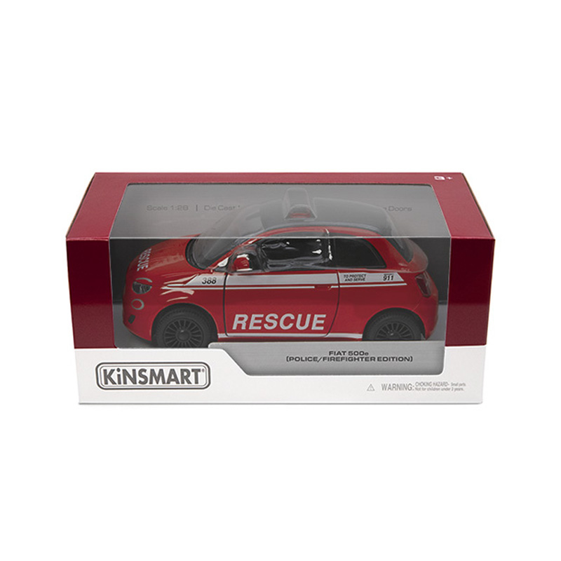 Miniatura coche Fiat 500e Rescue 1:28