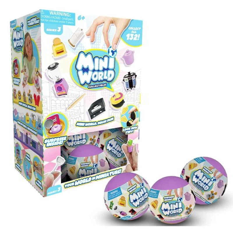 Distribuidor mayorista de Expositor Mini World series 3 Mini Mundo con 24 cápsulas sorpresa