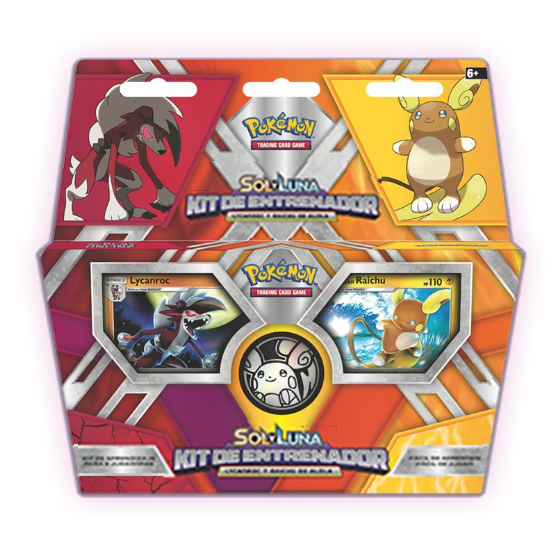 Distribuidor mayorista de Kit Entrenador Sol y Luna Lycanroc y Raichu de Alola
