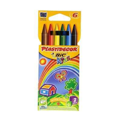 Wholesaler of Caja de 6 ceras de colores Plastidecor Bic Kids