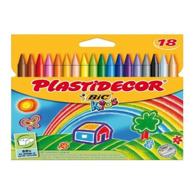 Wholesaler of Caja de 18 ceras de colores Plastidecor Bic Kids