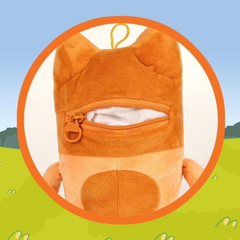Distribuidor mayorista de Peluche guarda pijamas Bingo Bluey 35cm - naranja