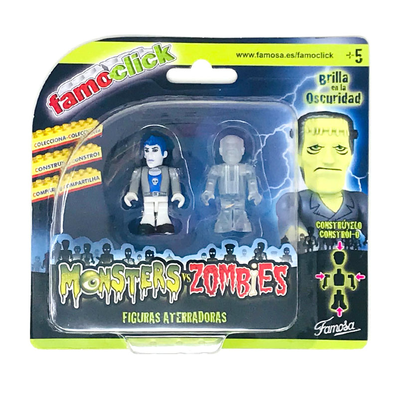 Distribuidor mayorista de Figuras Famoclick Monsters vs Zombies Hombre Invisible & Zombie