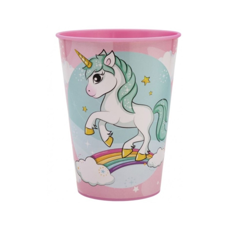 Vaso plástico 260ml Unicorn