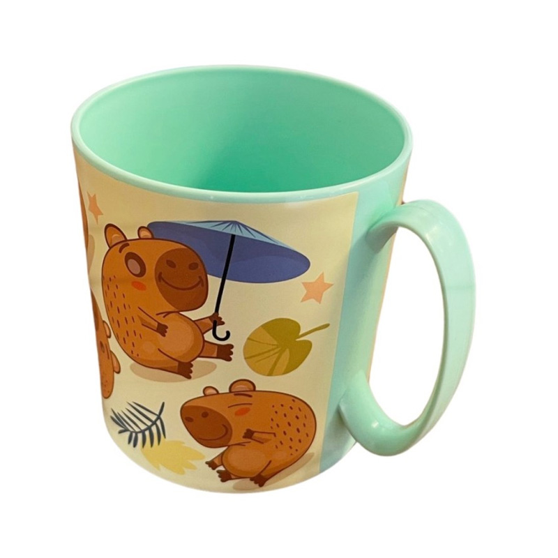 Taza plástico microondas 390ml Capibara
