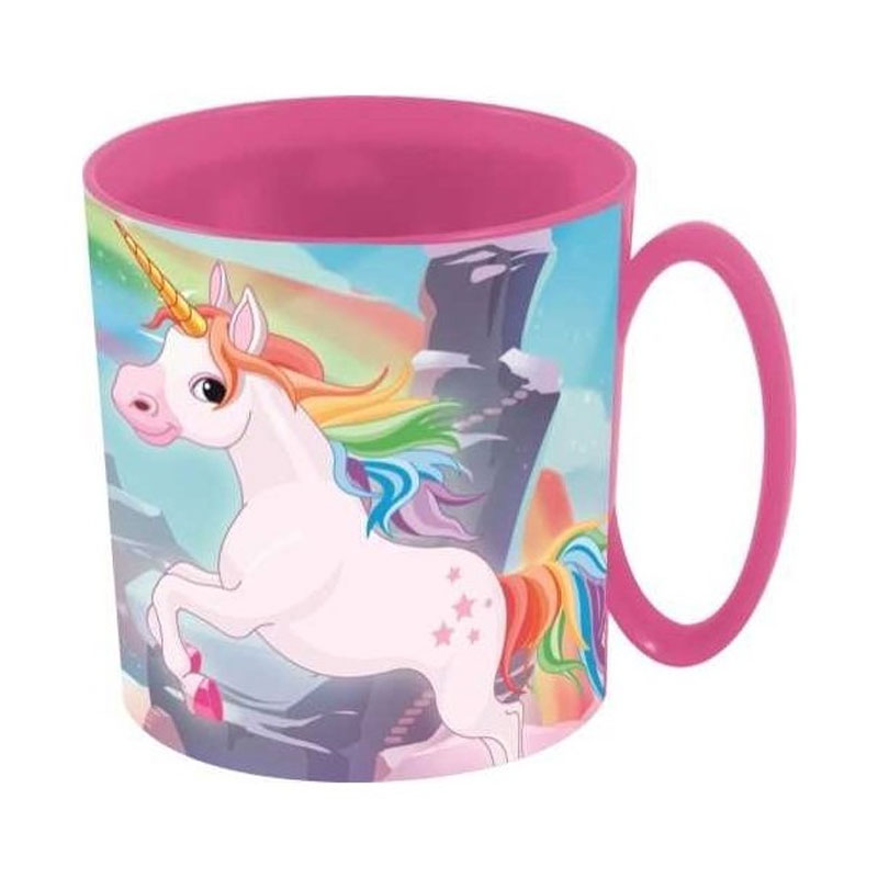 Distribuidor mayorista de Taza plástico microondas 360ml Unicornio