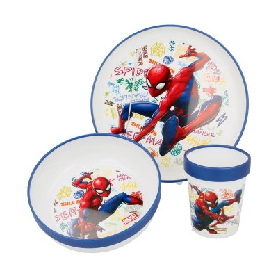 Set desayuno plástico Spiderman 批发