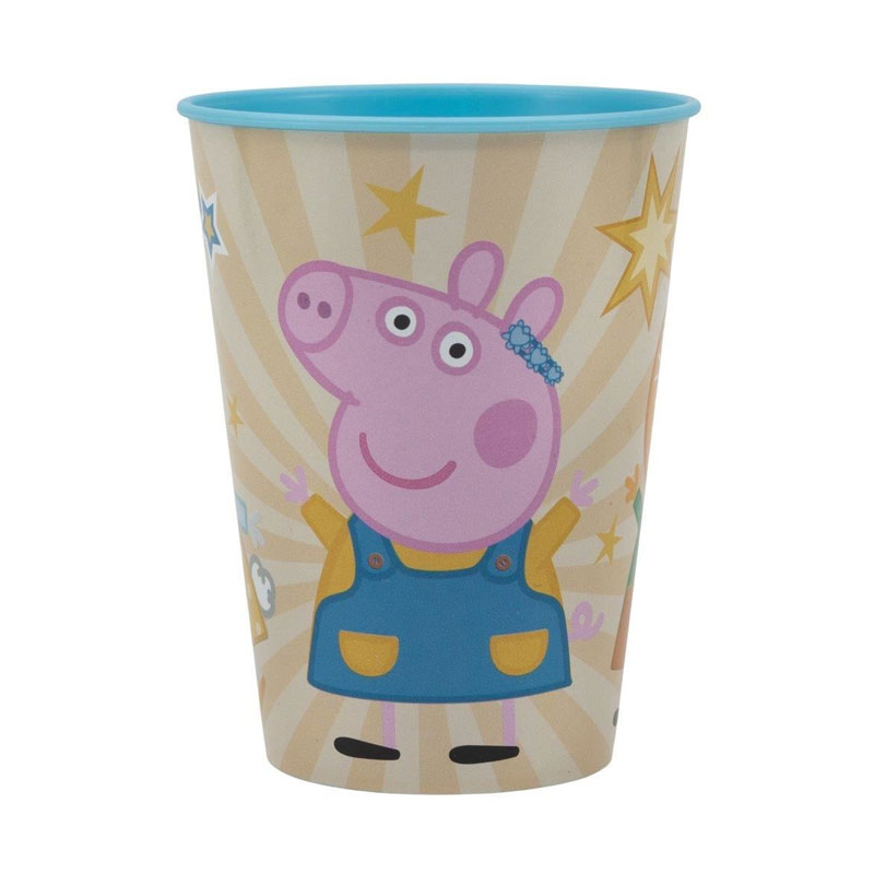 Vaso plástico 260ml Peppa Pig Friends - azul 批发