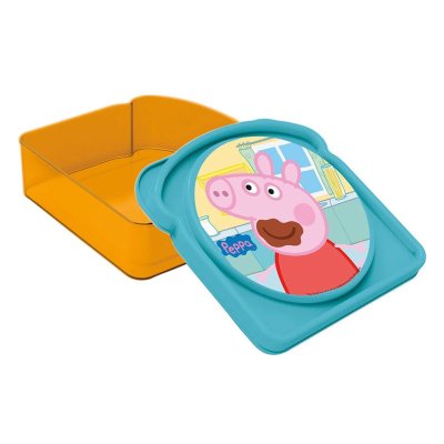 儿童四方形早餐盒：粉红猪小妹（Peppa Pig） 批发