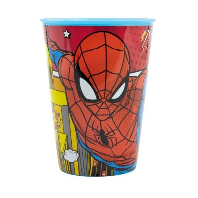 Vaso plástico 260ml Spiderman Midnight Flyer