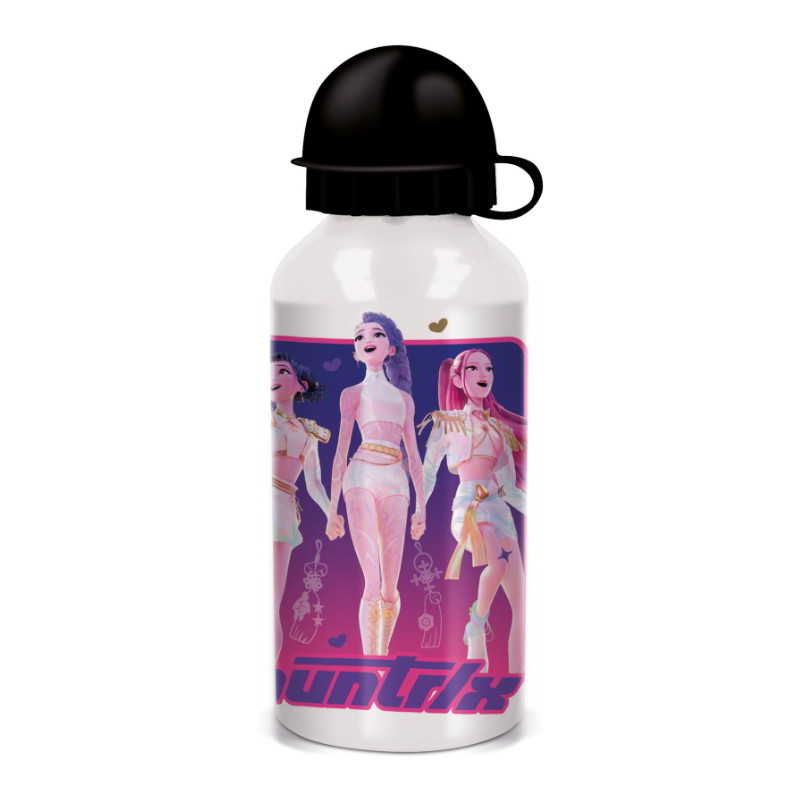 Botella aluminio Cazadoras KPop Demon Hunters 400ml