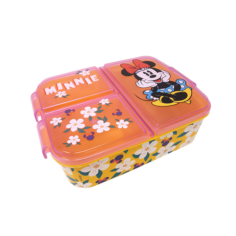 Sandwichera rectangular múltiple Minnie Mouse - violeta