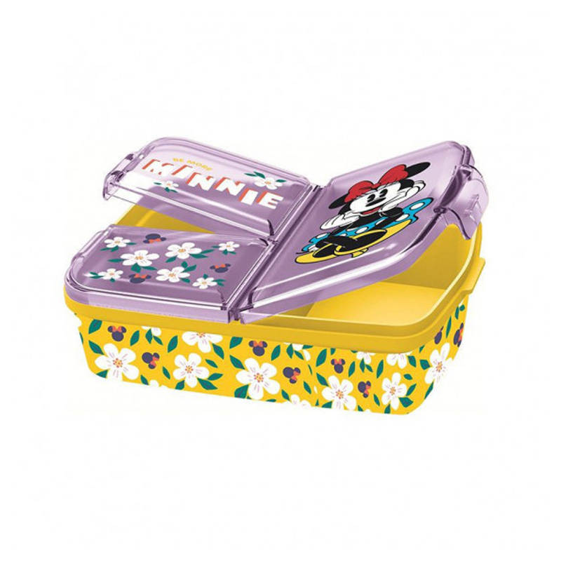 Sandwichera rectangular múltiple Minnie Mouse - violeta