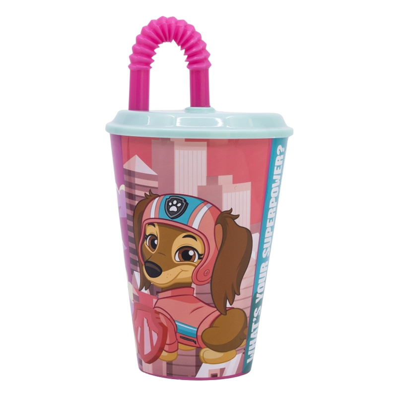 Distribuidor mayorista de Vaso con caña 450ml Paw Patrol Girl Superpowers Patrulla Canina