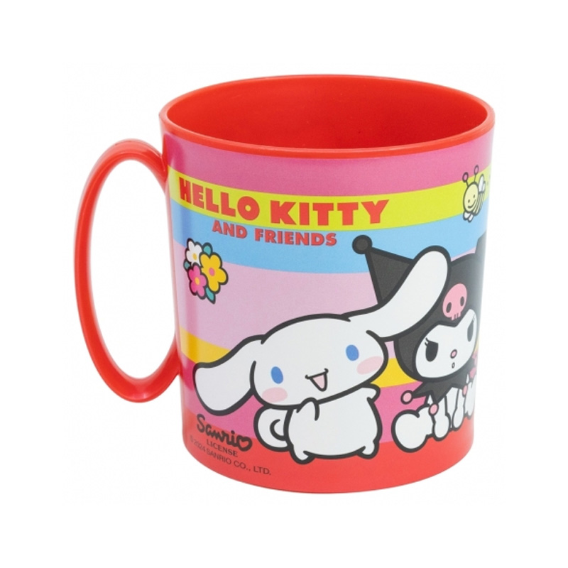 Distribuidor mayorista de Taza plástico microondas 390ml Hello Kitty & Friends
