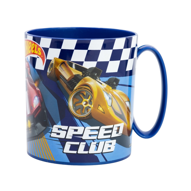 Taza plástico microondas 390ml Hot Wheels