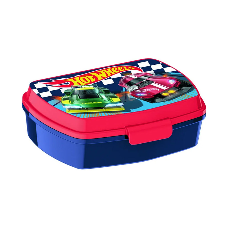 Sandwichera rectangular Hot Wheels Blue Fire