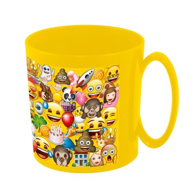 Wholesaler of Emoji plastic microwavable mug 360ml