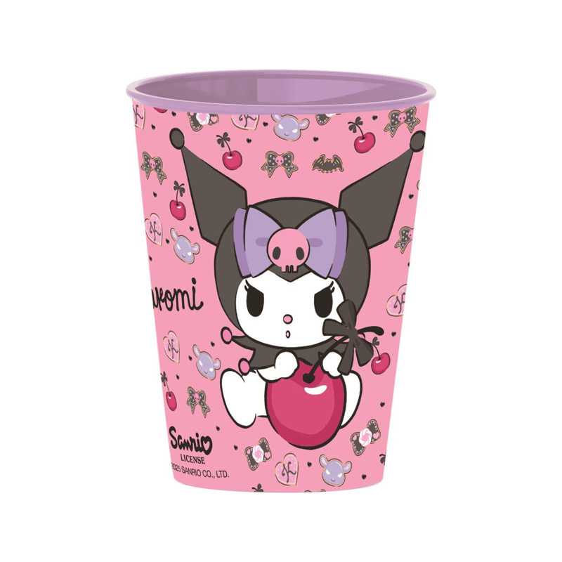Vaso plástico 260ml Kuromi Hello Kitty
