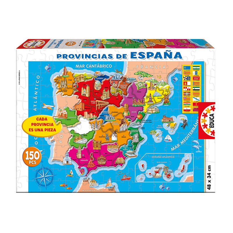 Puzzle Provincias de España 150pzs