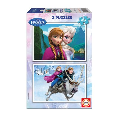 Wholesaler of Puzzles Frozen 2x48pzs