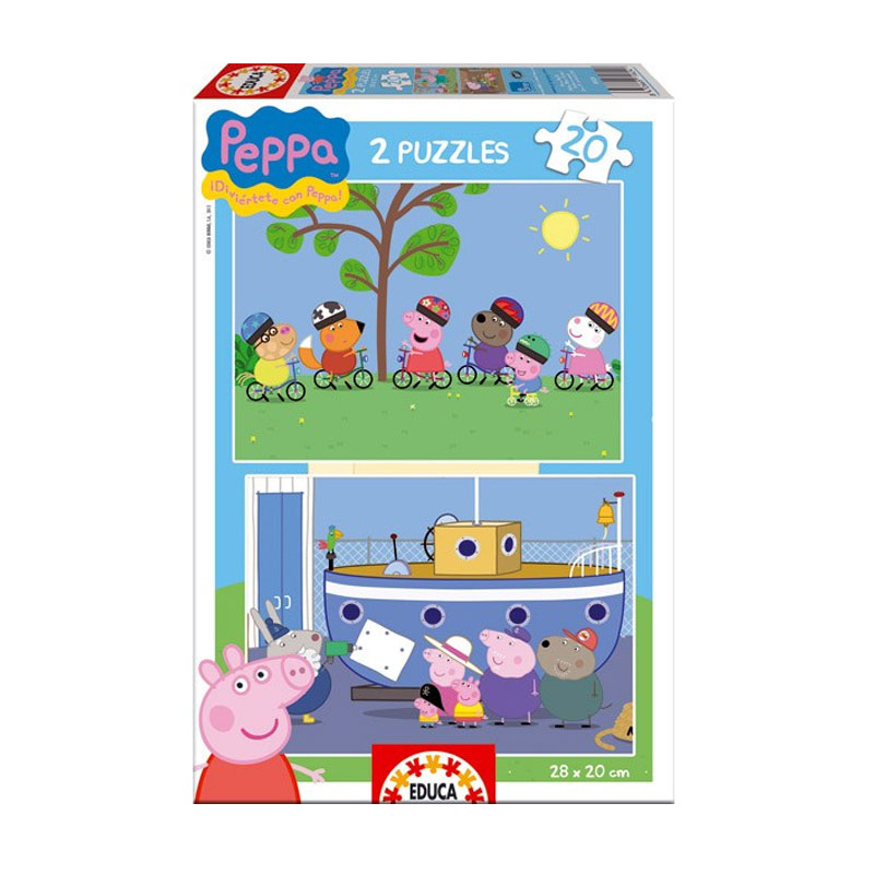 Puzzle Peppa Pig 2x20 pzs 批发
