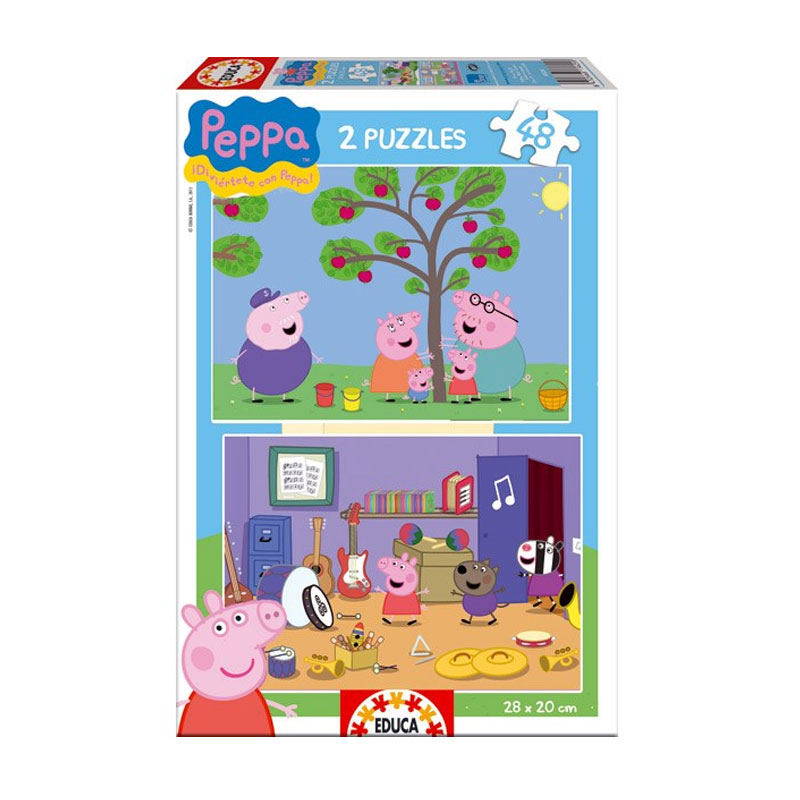 Puzzle Peppa Pig 2x48 pzs
