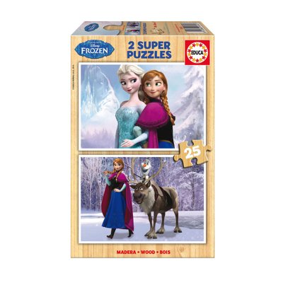 Puzzle madera Frozen 2x25 pzs 批发