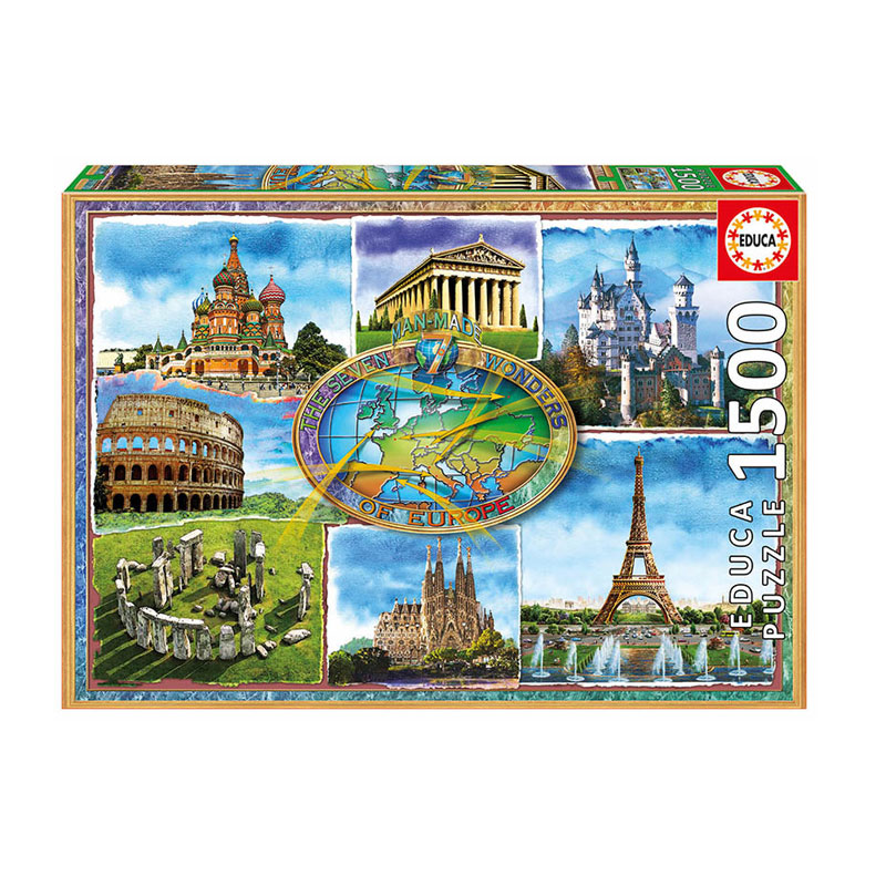 Distribuidor mayorista de Puzzle Siete Maravillas Europa 1500pzs