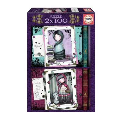 Wholesaler of Puzzle Little Red Riding Hood + Rapunzel Gorjuss Santoro 2x100pzs