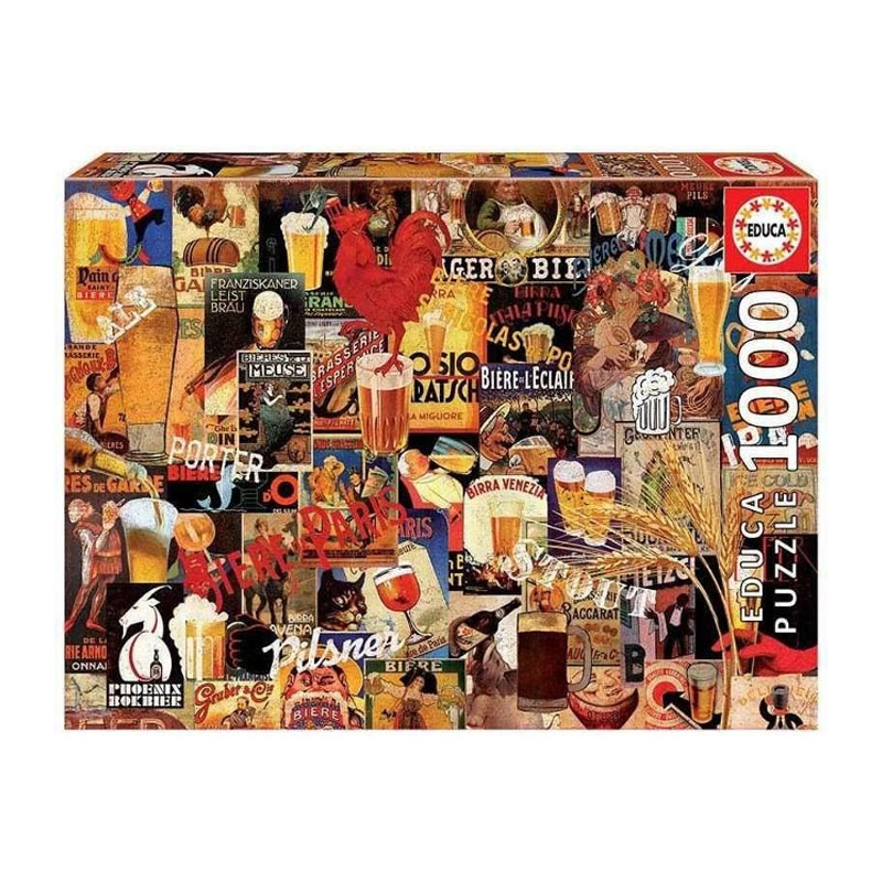 Distribuidor mayorista de Puzzle Collage de cerveza vintage 1000pzs