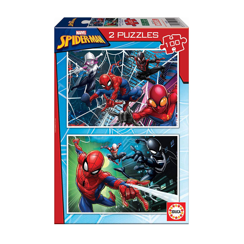 Puzzle Spiderman Marvel 2x100pzs