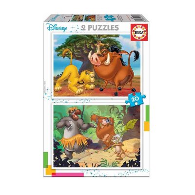 Wholesaler of Puzzles Disney Animals 2x20pzs
