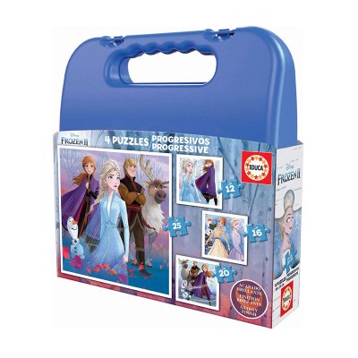 Wholesaler of Puzzles Maleta Progresivos Frozen 2 Disney 12 16 20 25pzs