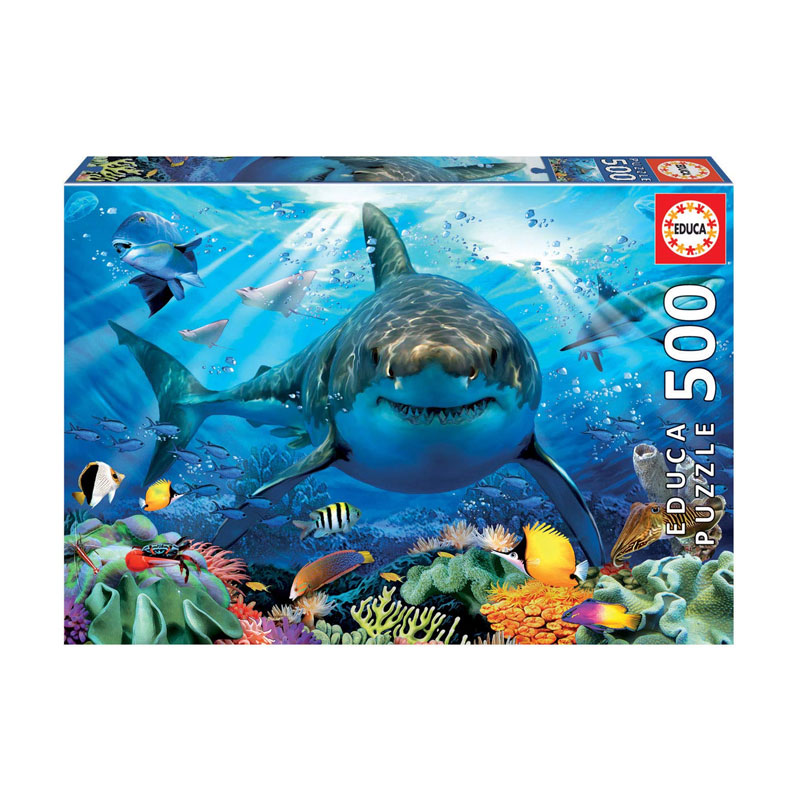 Puzzle Gran Tiburón Blanco 500pzs