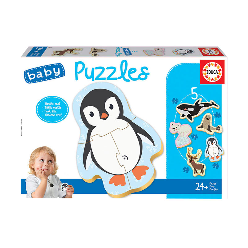 Baby Puzzle Animales polares 5x3/5pzs