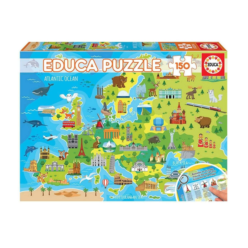 Puzzle Mapa de Europa 150pzs