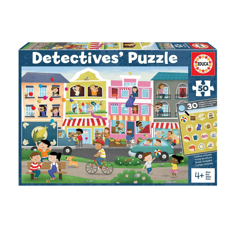 Puzzle 50pzs Ciudad Detectives