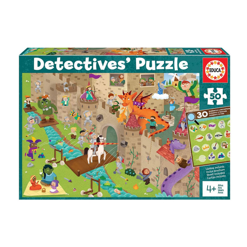 Puzzle 50pzs Castillo Detectives