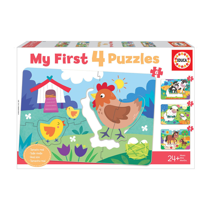 Mamás y Bebés de la Granja My First Puzzles 5-6-7-8pcs