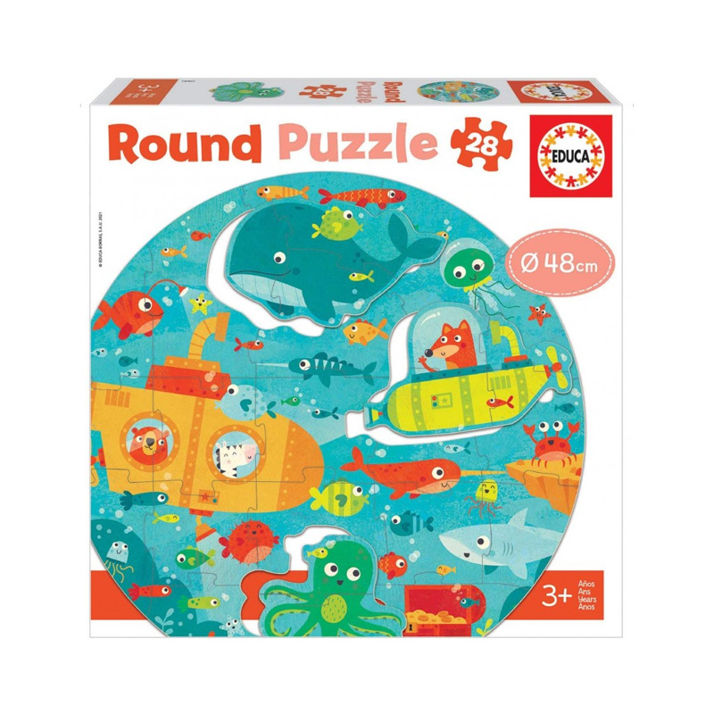 Puzzle Round Bajo el mar 28pcs