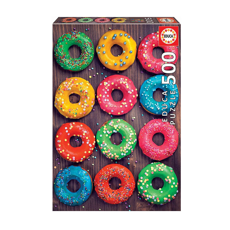 Puzzle Donuts de colores 500pzs