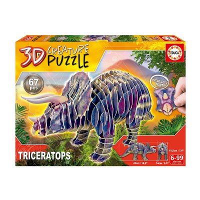 3D Puzzle Creature Triceratops 批发