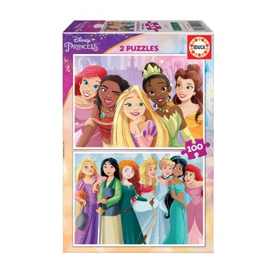 Puzzles 2x100pzs Princesas Disney